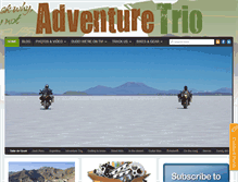 Tablet Screenshot of adventuretrio.com